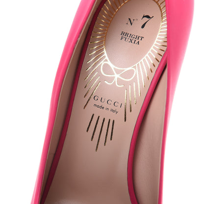Gucci Nappa Bow High Heel Pumps 38.5 Bright Fuxia 6 of 8