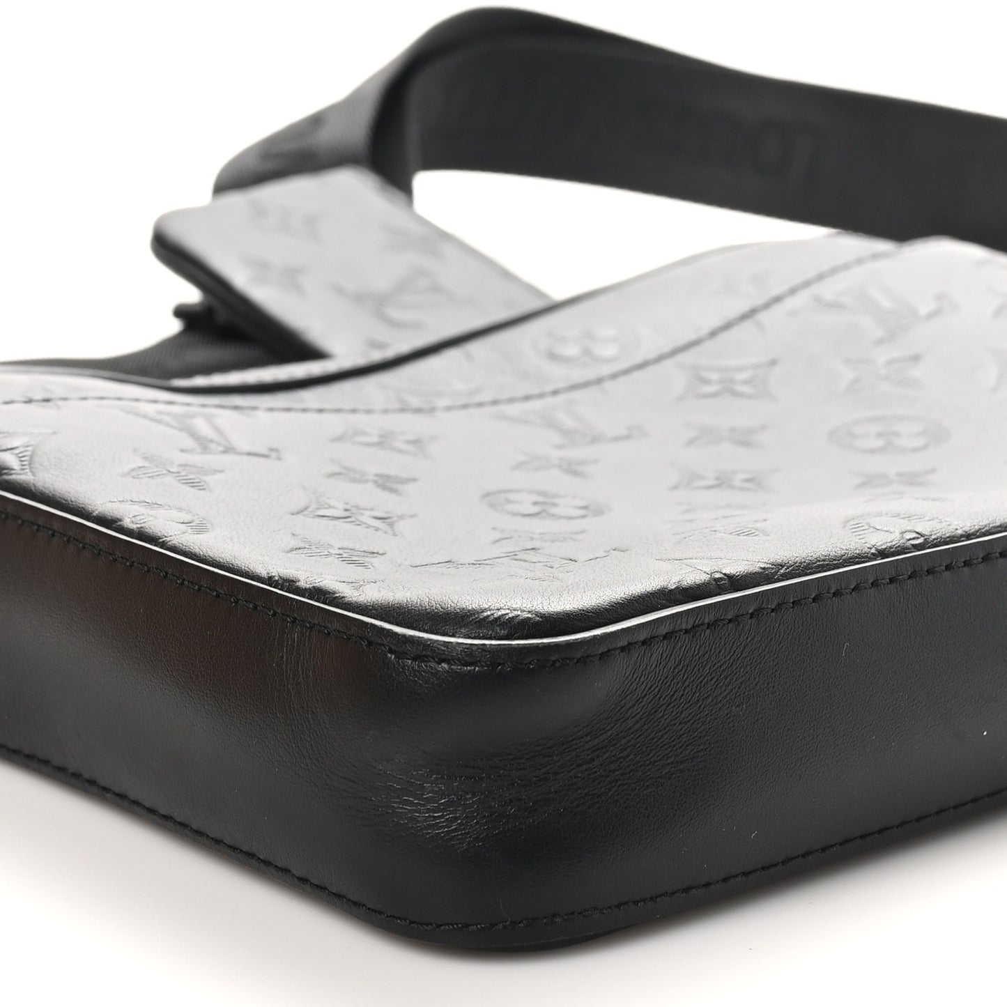 Calfskin Monogram Shadow Duo Messenger Black