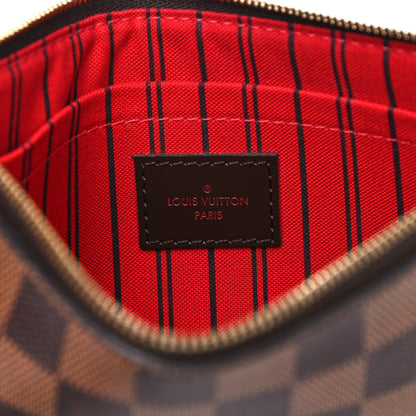 Louis Vuitton Damier Ebene Neverfull MM GM Pochette 6 of 12