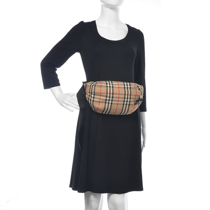 Burberry Nylon Vintage Check Medium Sonny Bum Bag Archive Beige Black 2 of 9