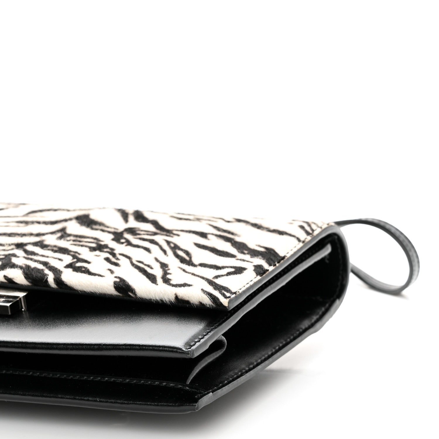Saint Laurent Calfskin Pony Hair Small Babylone Black White 11 of 12