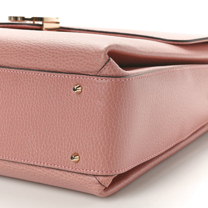 Gucci Dollar Calfskin Medium Interlocking G Top Handle Shoulder Bag Soft Pink 9 of 9