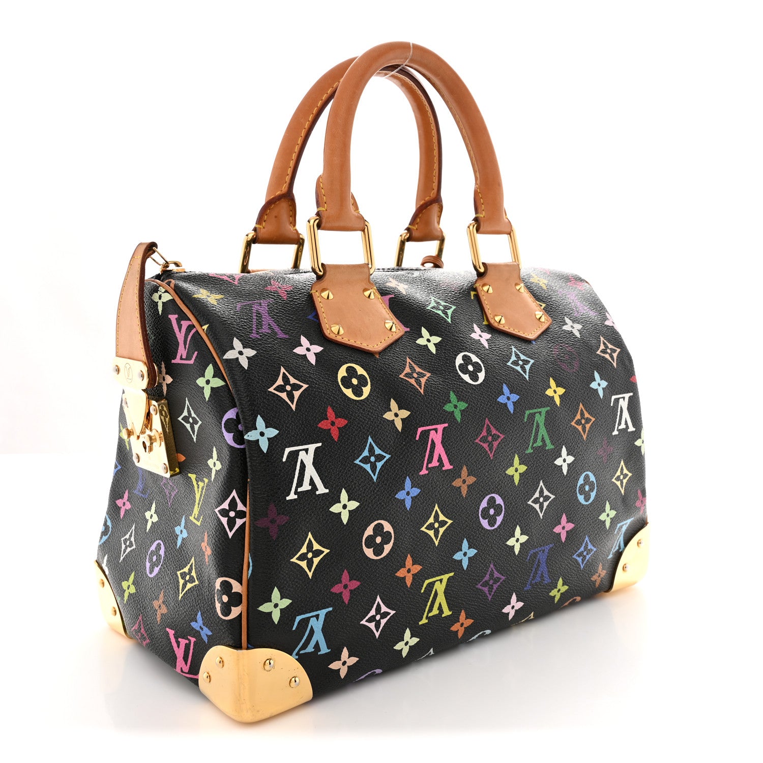 Louis Vuitton Monogram Multicolor Speedy 30 Black 3 of 12