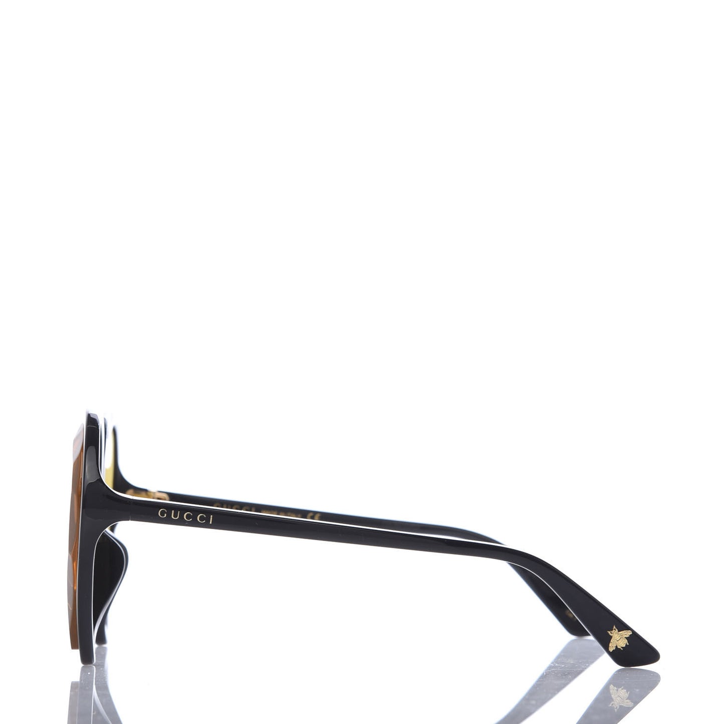 Acetate Hollywood Forever Heart Sunglasses GG0360SA Black Yellow