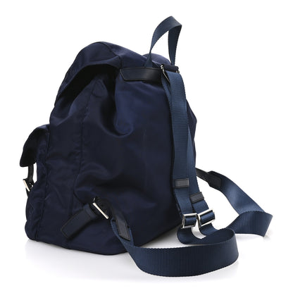 Prada Tessuto Nylon Saffiano Vela Medium Backpack Baltico 3 of 11