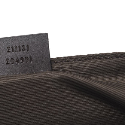 Gucci GG Supreme Monogram Selleria Calfskin Messenger Diaper Bag Beige Ebony Cocoa Dark Chocolate 7 of 11
