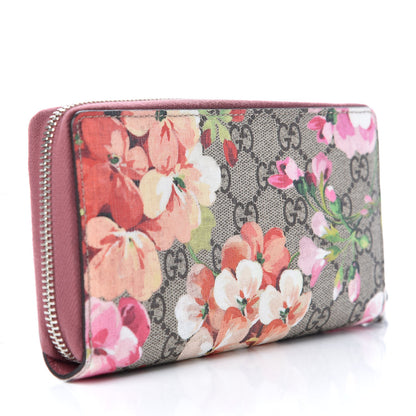 Gucci GG Supreme Monogram Blooms Wrist Wallet Beige Multicolor Dry Rose 3 of 9