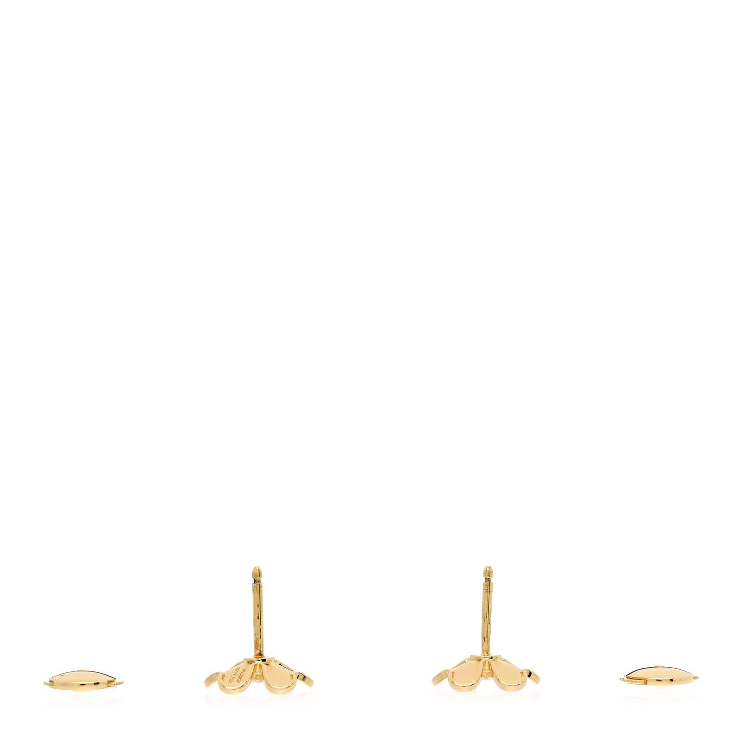 18K Yellow Gold Diamond Mini Frivole Earrings