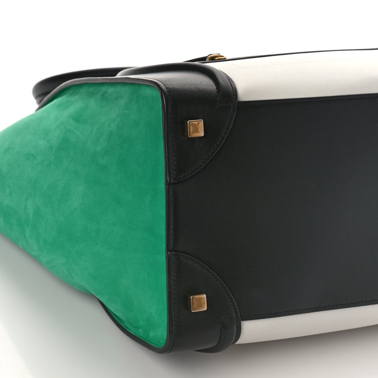 Smooth Calfskin Nubuck Mini Tri-Color Luggage Palm