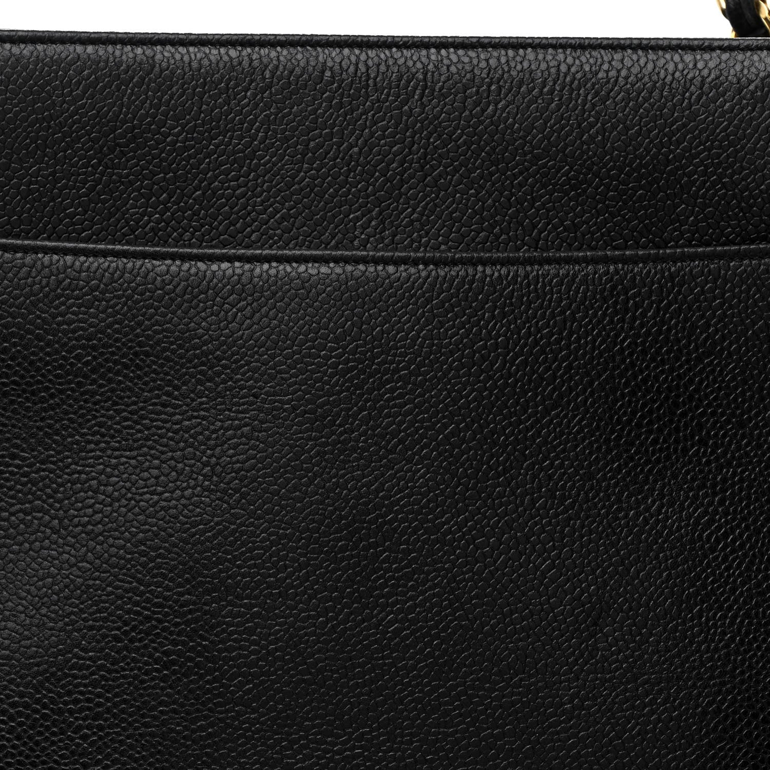 Chanel Caviar Triple CC Shoulder Bag Black 9 of 15