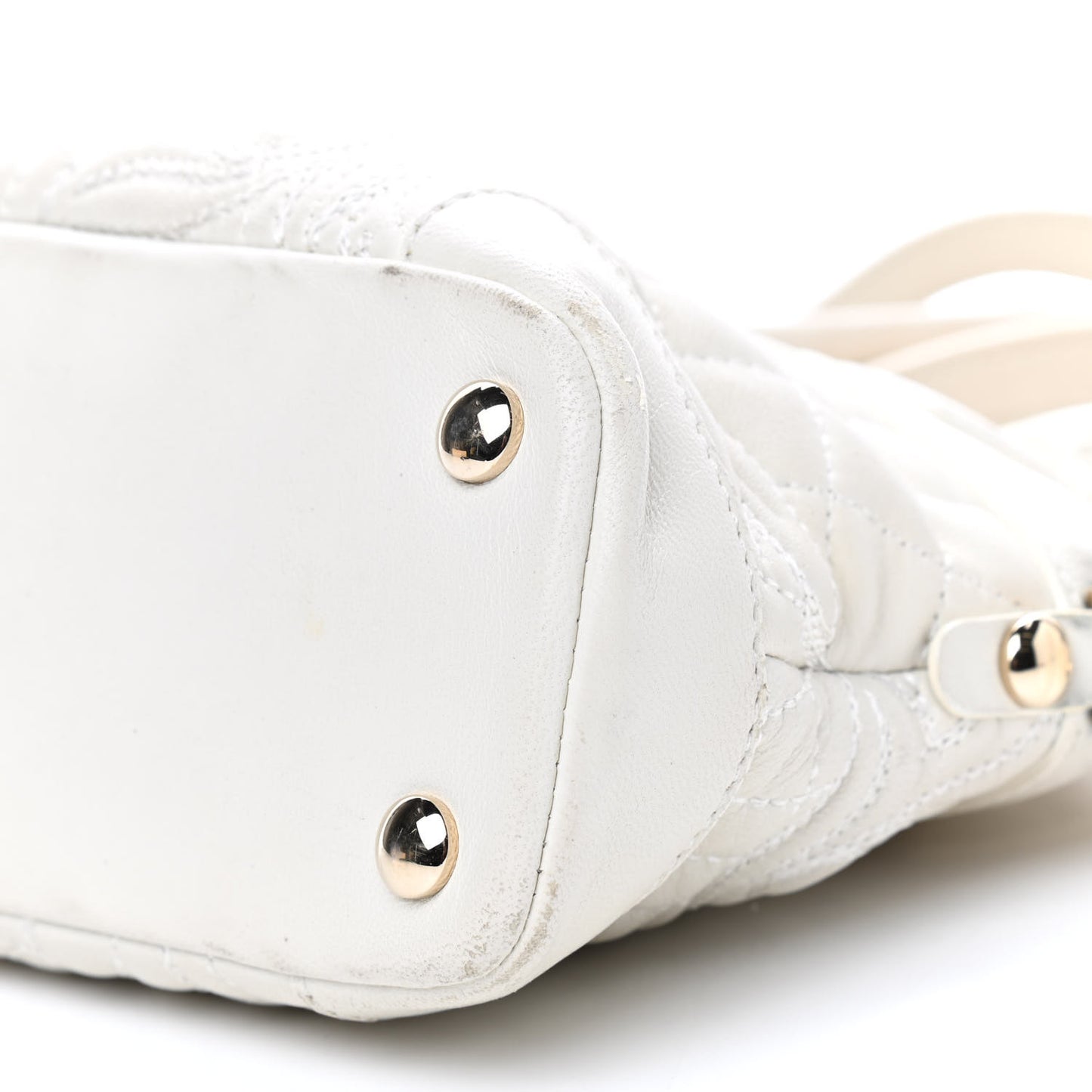 Barocco Quilted Nappa Altea Vanitas Lady Athena White