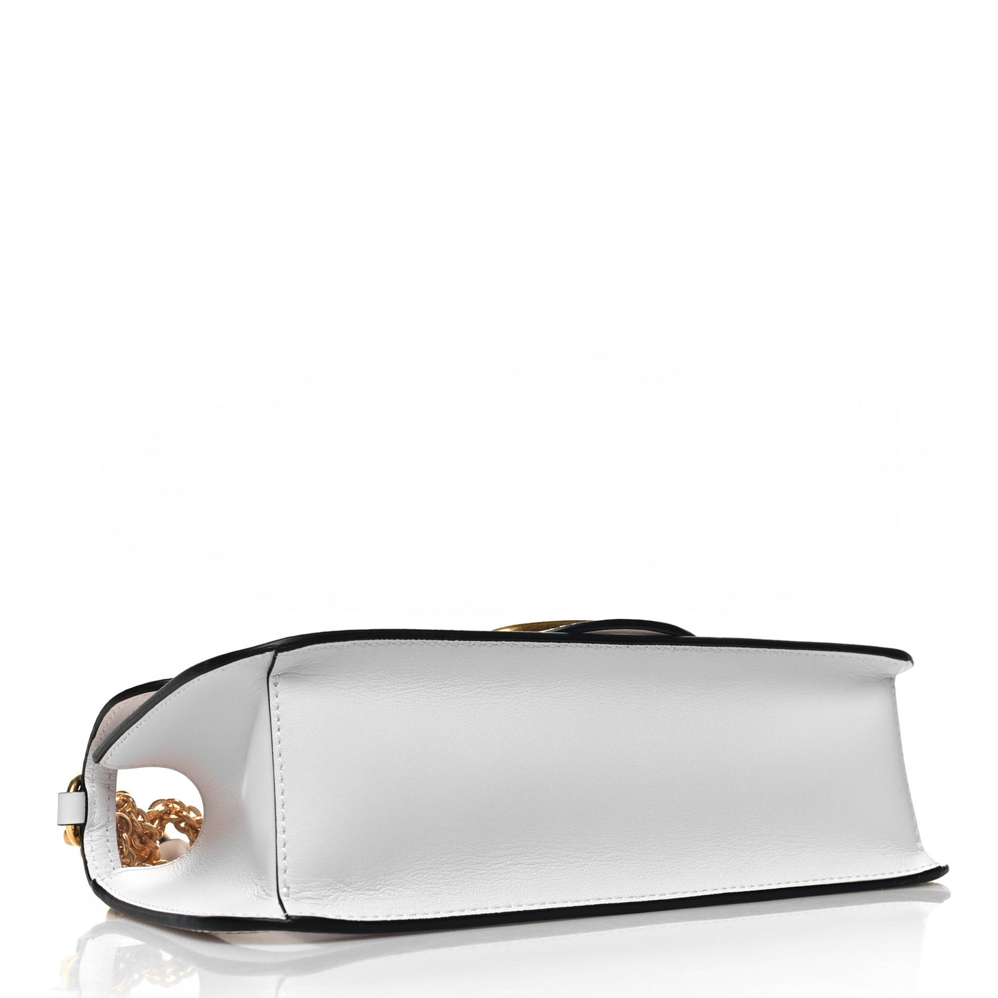 PVC Nappa Vlogo Loco Shoulder Bag Trasparente Optic White