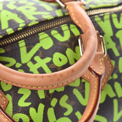 Louis Vuitton Monogram Graffiti Speedy 30 Green 11 of 12