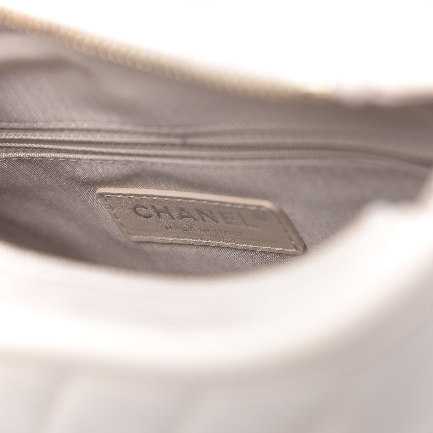 Chanel Aged Calfskin Chevron Quilted Small Gabrielle Hobo Beige Clair 6 of 11
