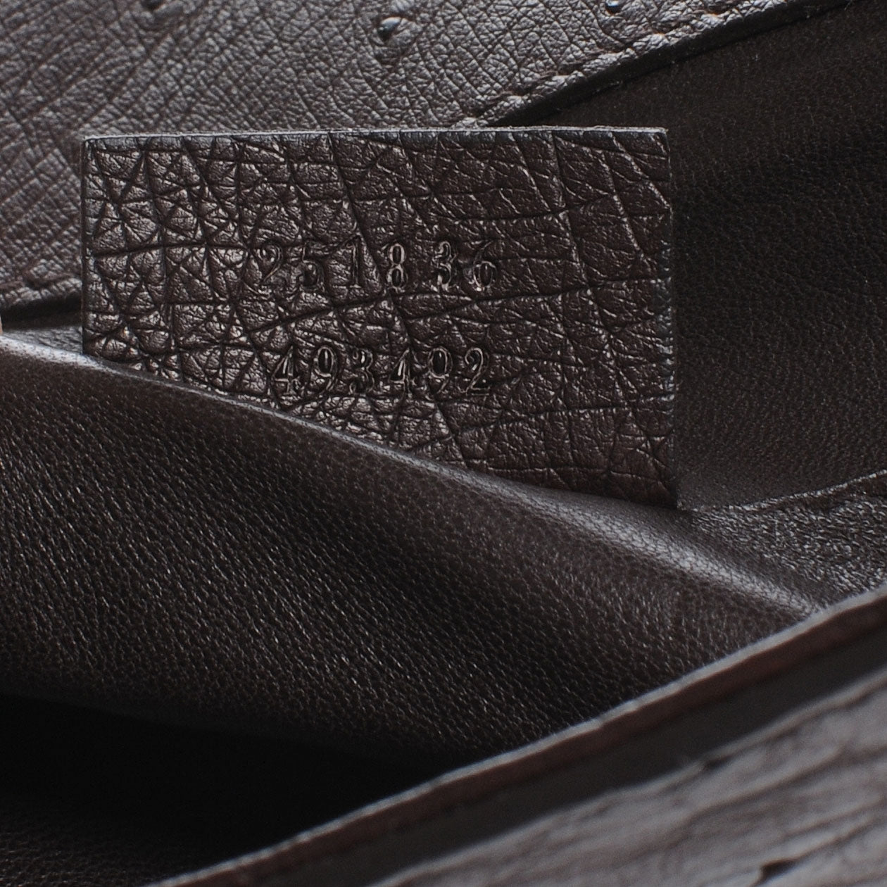 Ostrich 1973 Clutch Cocoa Brown