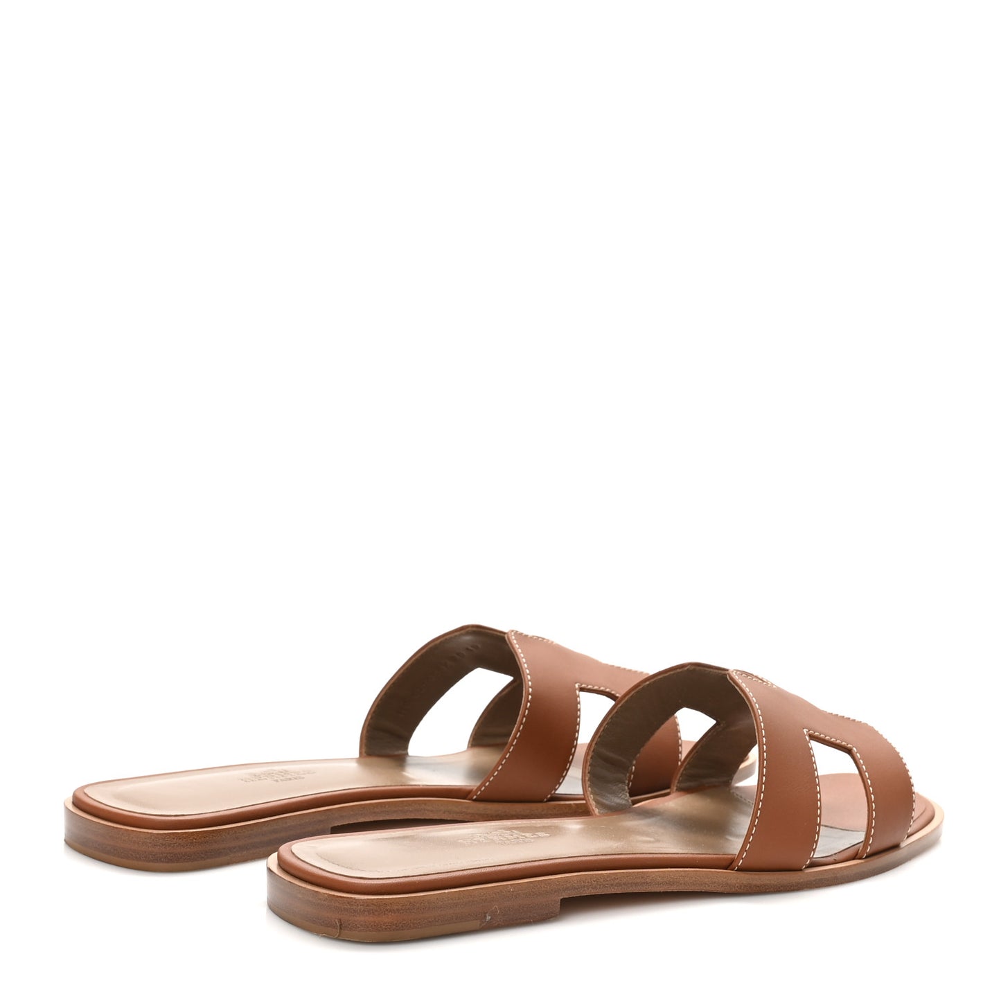 Box Calfskin Oran Sandals 39 Gold