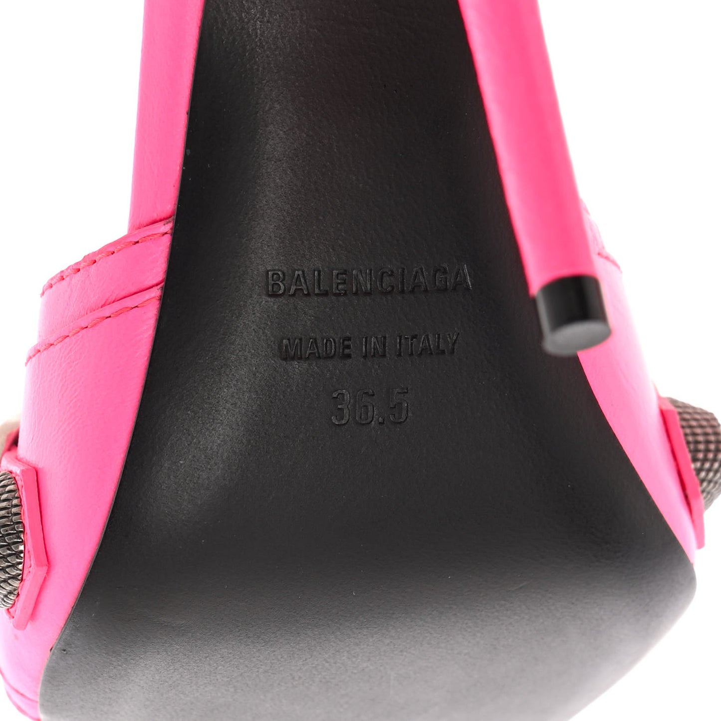 Agneau Arena Cagole 110mm Sandals 36.5 Fluo Pink