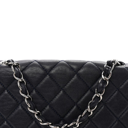 Chanel Lambskin Quilted Jumbo Single Flap Navy 8 of 10