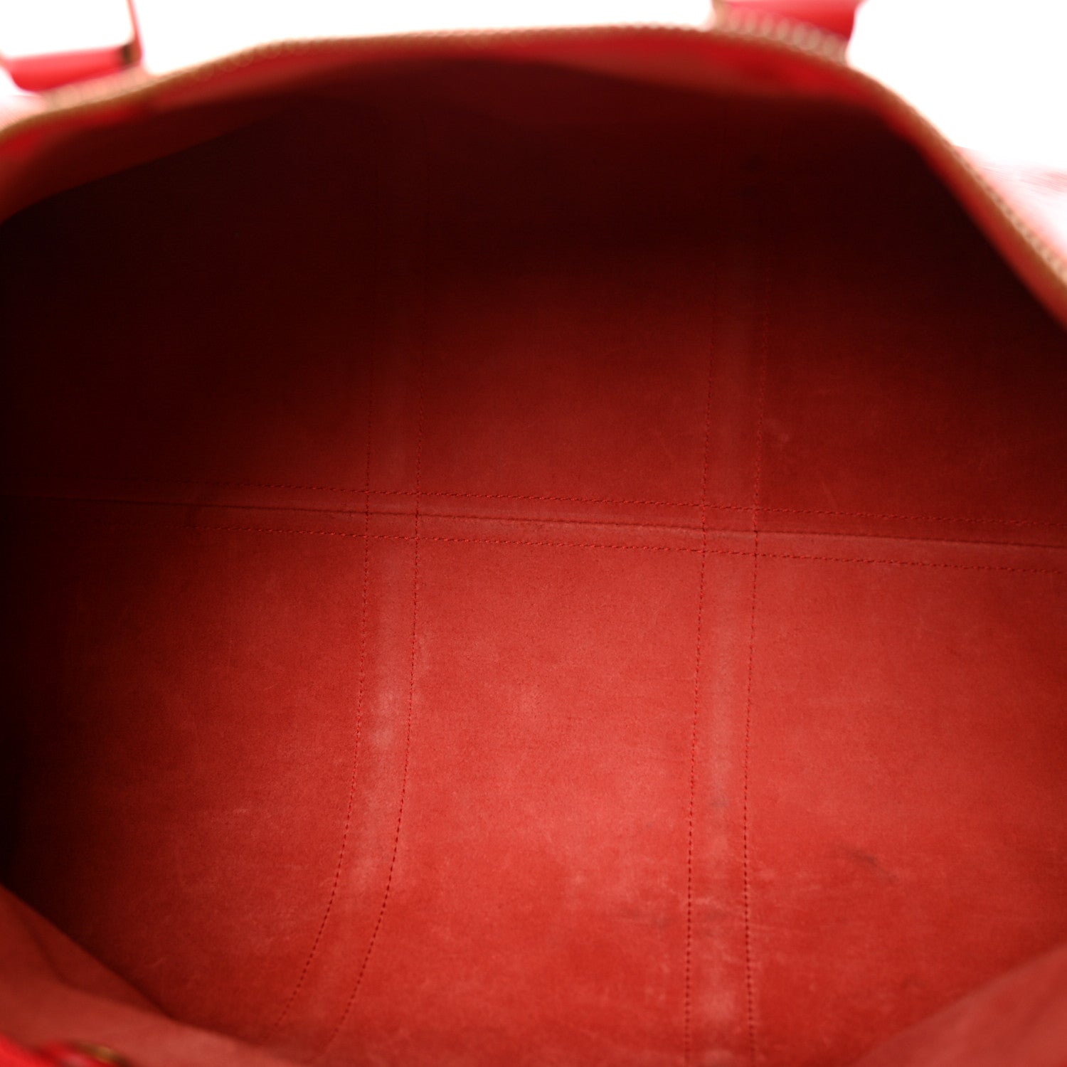 Louis Vuitton Epi Keepall 50 Castillan Red 4 of 13