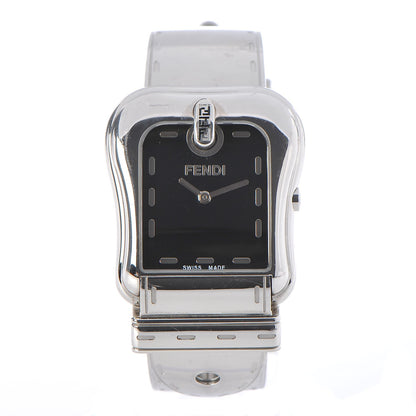 Fendi Stainless Steel 33mm Buckle Quartz Watch Black 1 of 7