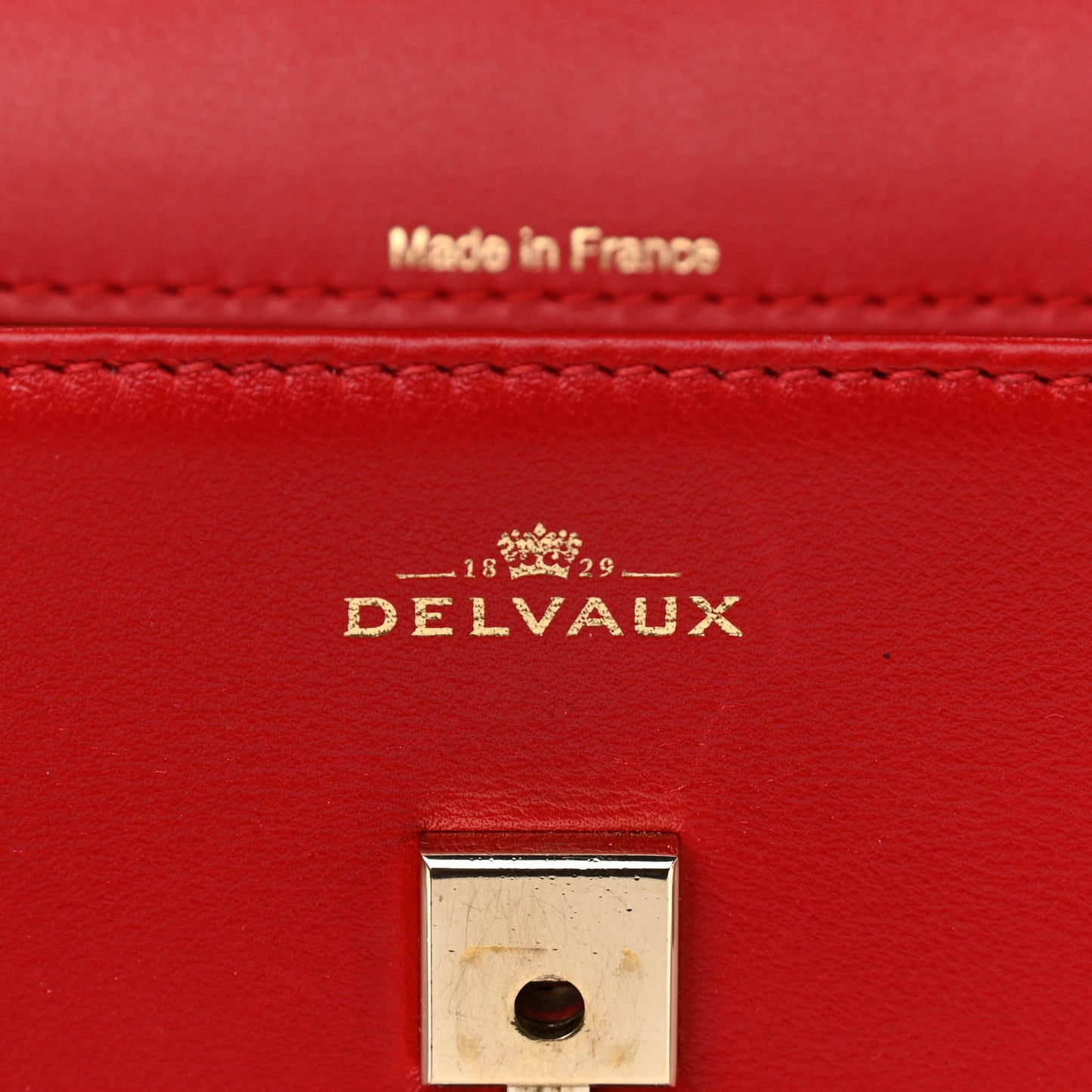 Calfskin Mini Tempete Satchel Red