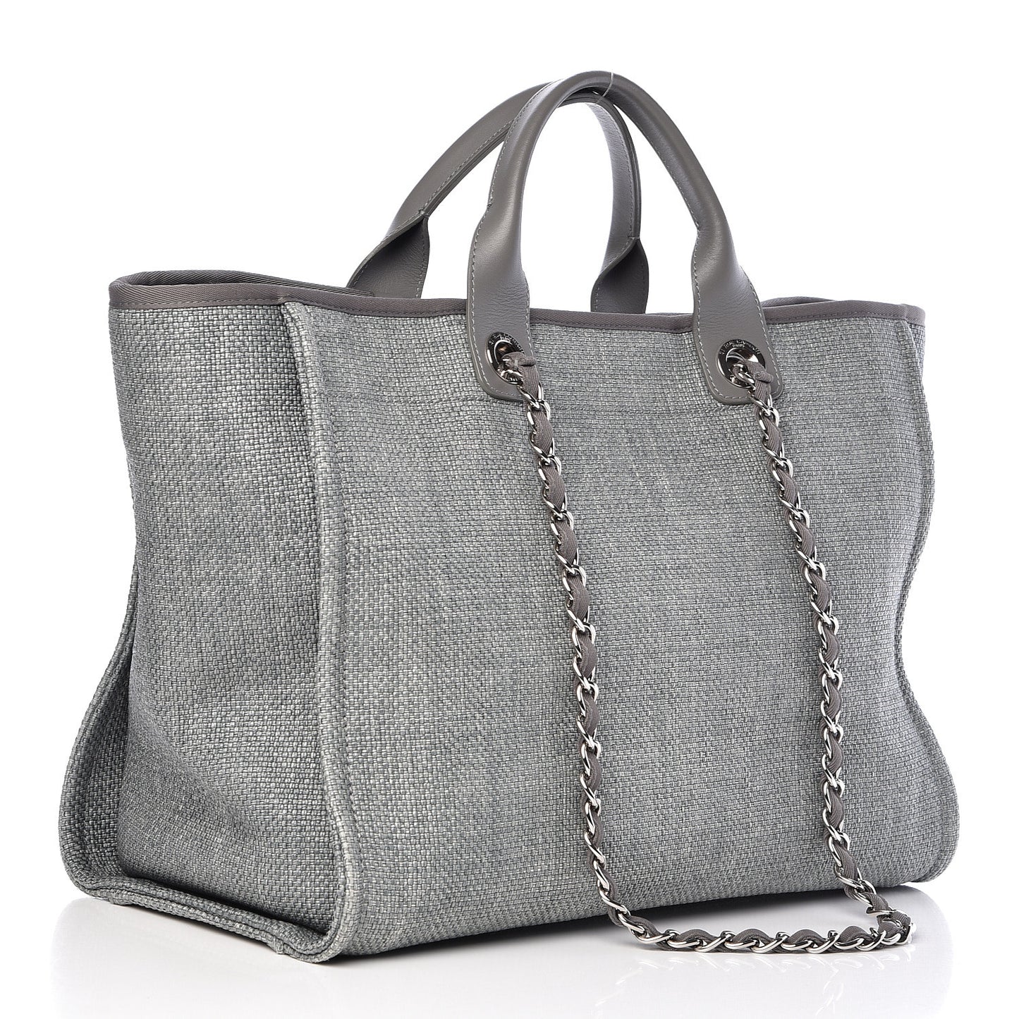 Canvas Large Deauville Tote Grey