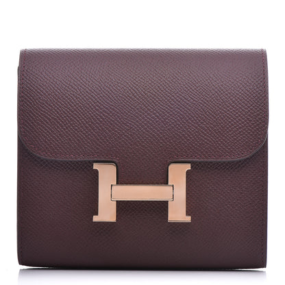 Hermes Epsom Constance Short Wallet Bordeaux 1 of 6