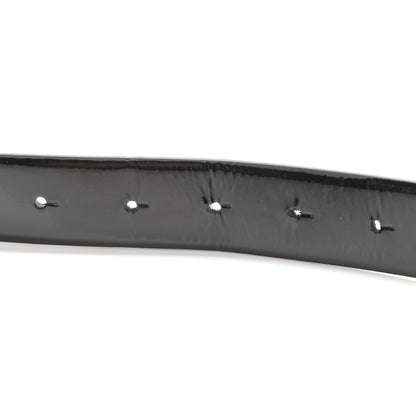 Chanel Patent Calfskin CC Reversible Belt 100 40 Black 4 of 5