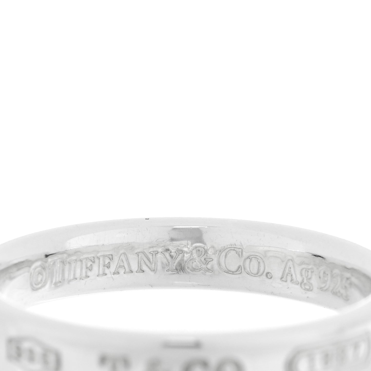 Sterling Silver Narrow 1837 Band Ring 60 9.25