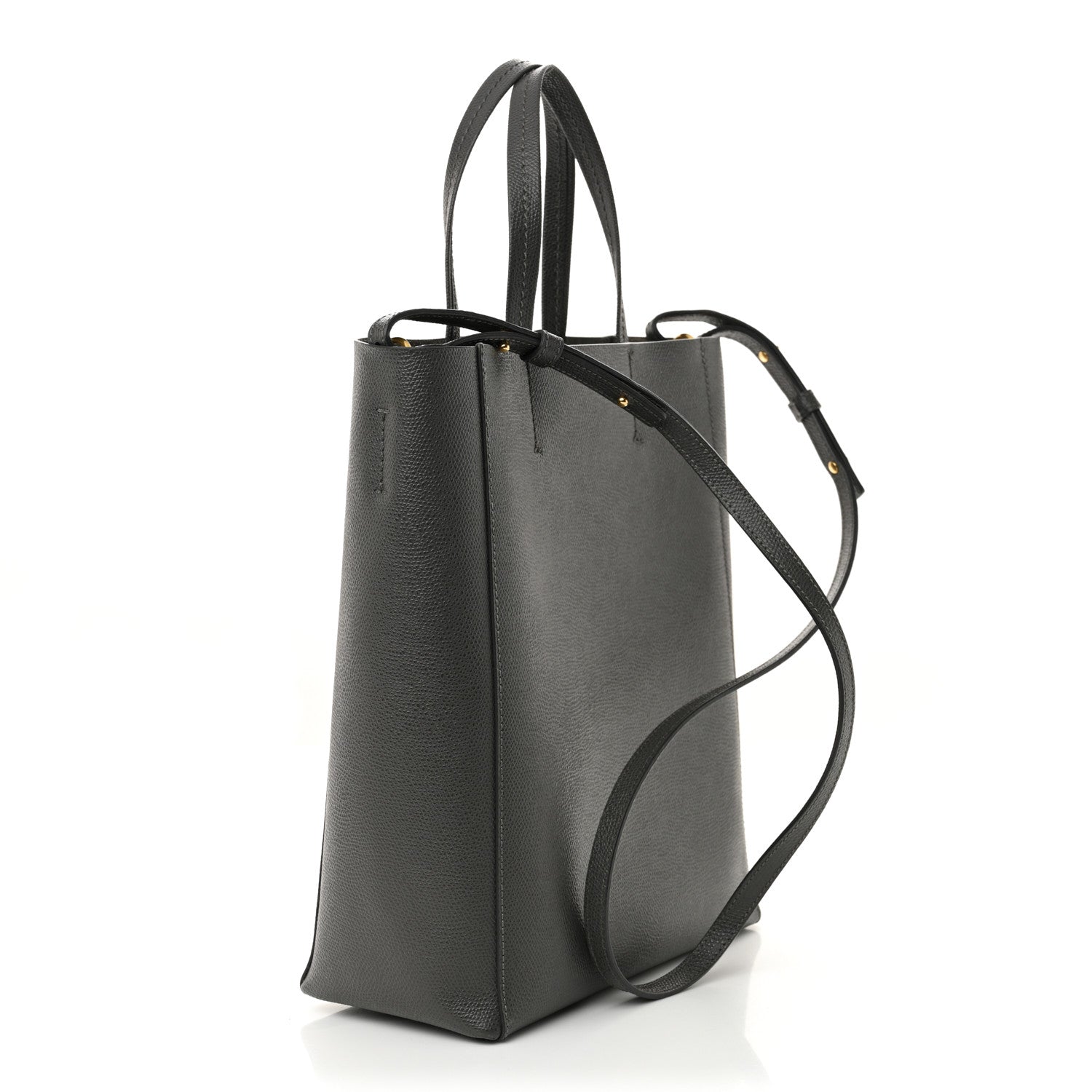Celine Grained Calfskin Small Vertical Cabas Grey 3 of 11