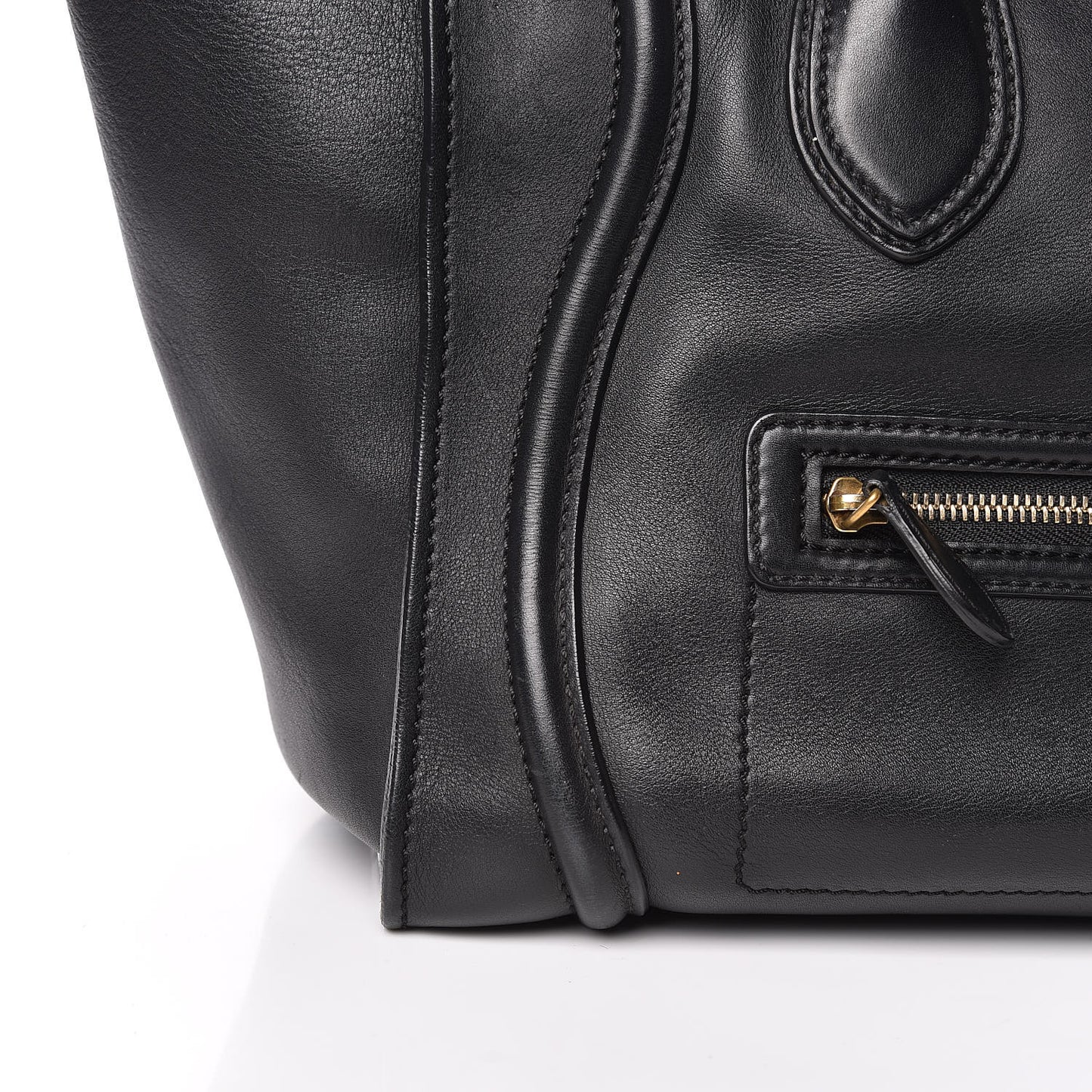 Smooth Calfskin Mini Luggage Black