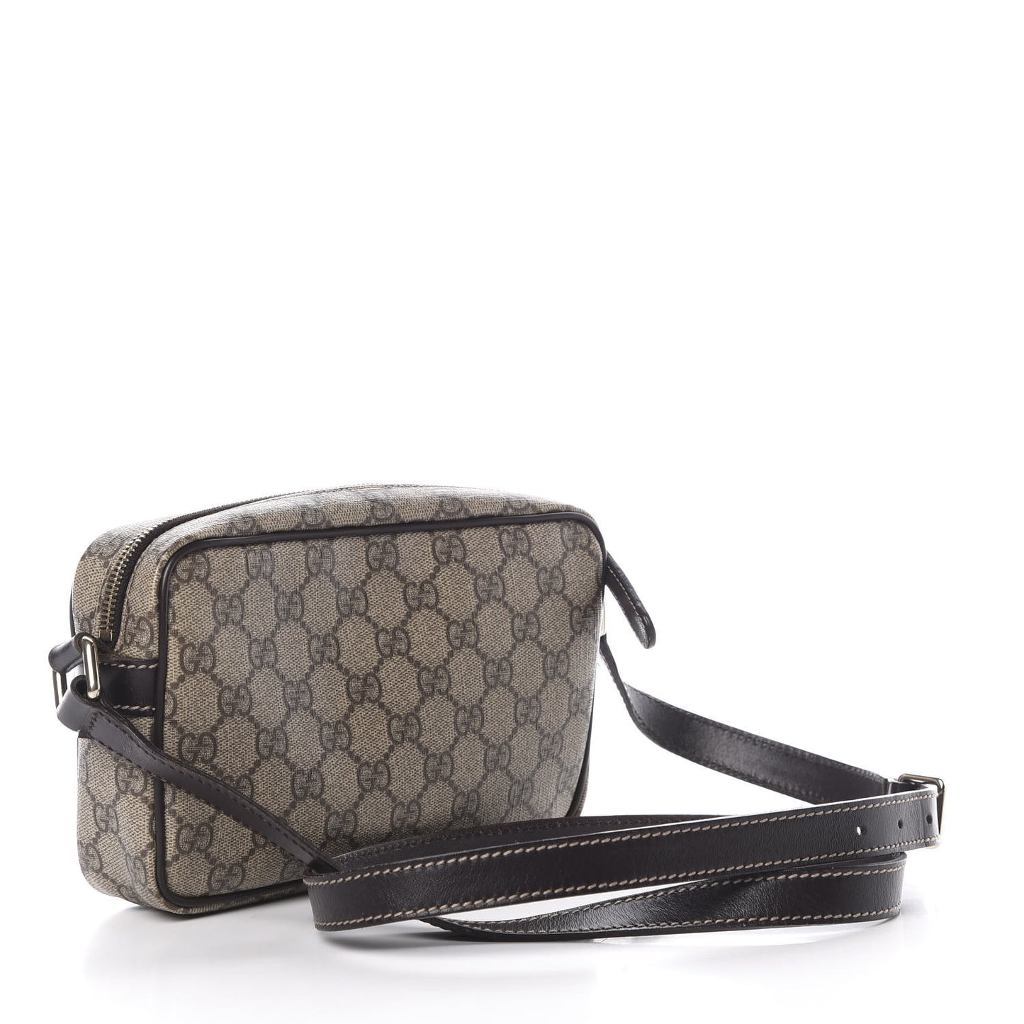 GG Plus Monogram Small Shoulder Bag Dark Brown