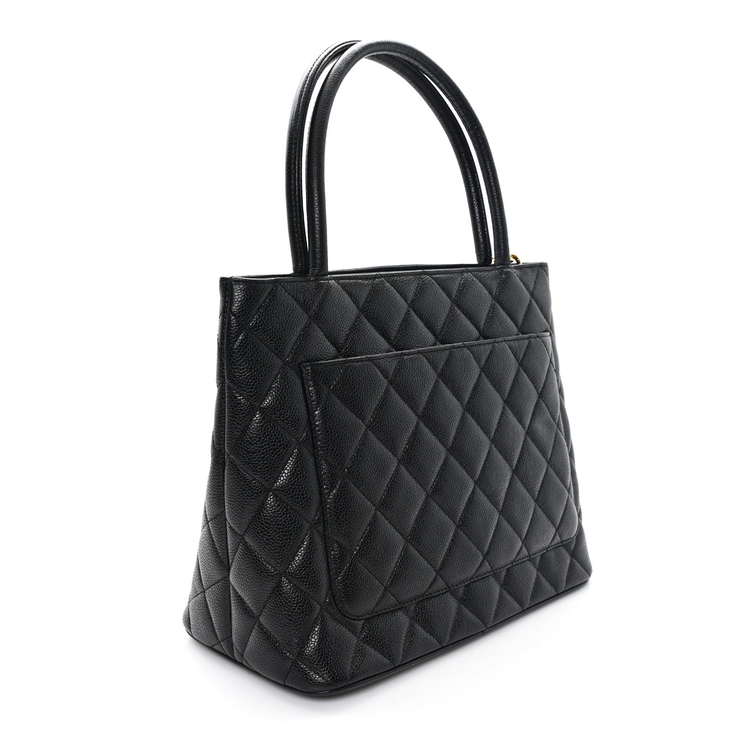 Chanel Caviar Quilted Medallion Tote Black 3 of 10