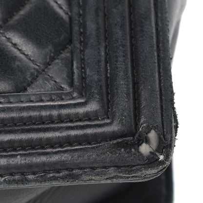 Chanel Lambskin Quilted Large Boy Flap Black 21 of 25