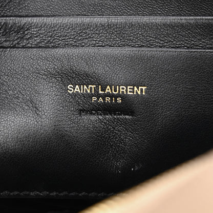 Saint Laurent Grain De Poudre Matelasse Monogram Mini Lou Camera Bag Dark Beige 6 of 10