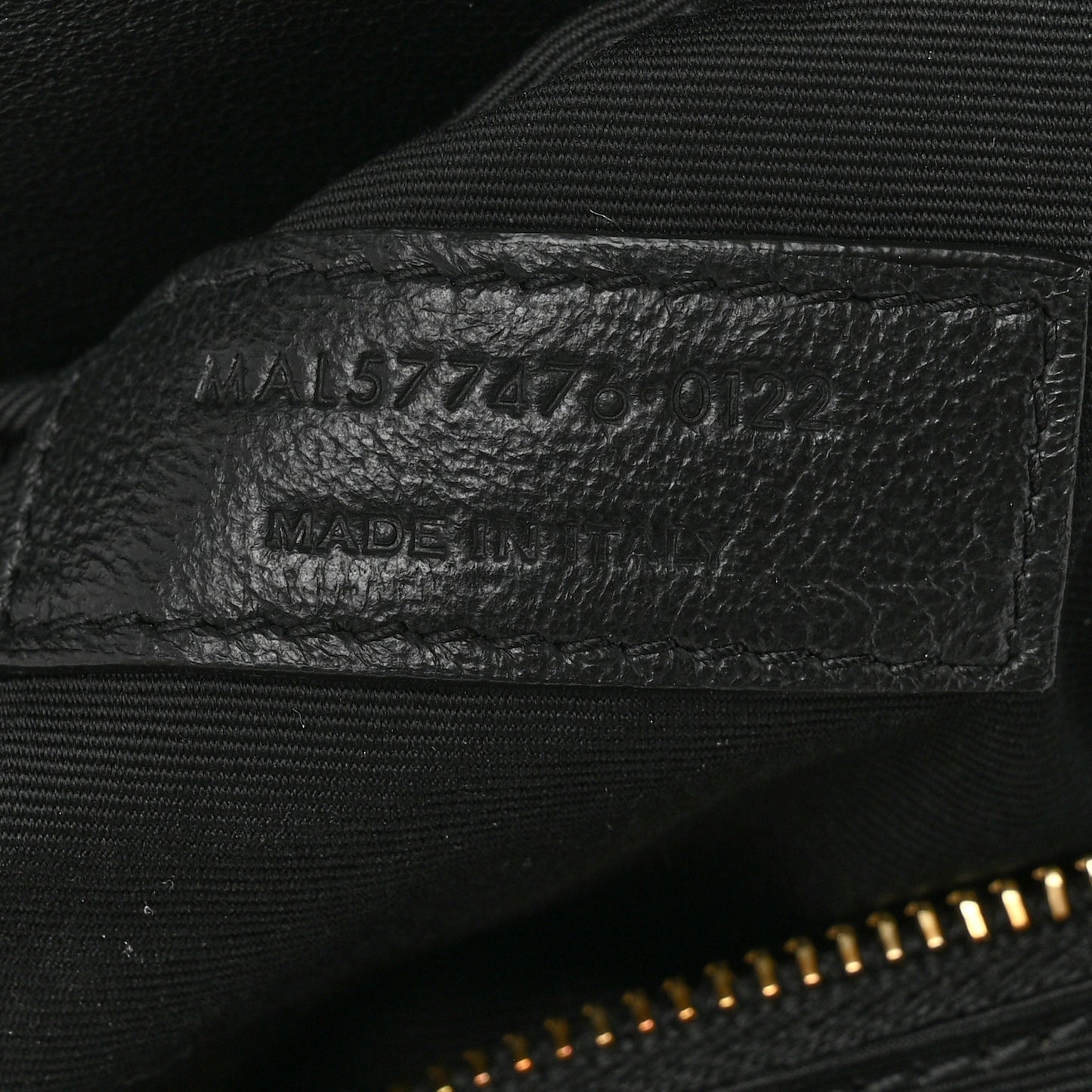 Lambskin Quilted Small Loulou Puffer Monogram Chain Satchel Black