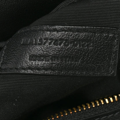 Saint Laurent Lambskin Quilted Small Loulou Puffer Monogram Chain Satchel Black 8 of 11