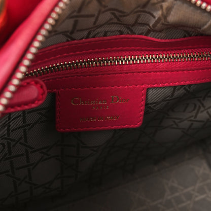 Christian Dior Lambskin Cannage Medium Lady Dior Fuchsia 6 of 12