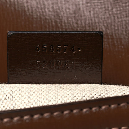 Gucci GG Supreme Monogram Web Mini Horsebit 1955 Shoulder Bag Beige Brown Sugar 7 of 12