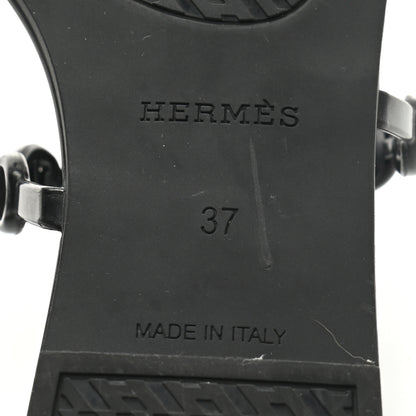 Hermes TPU Rivage Sandals 37 Black 6 of 7