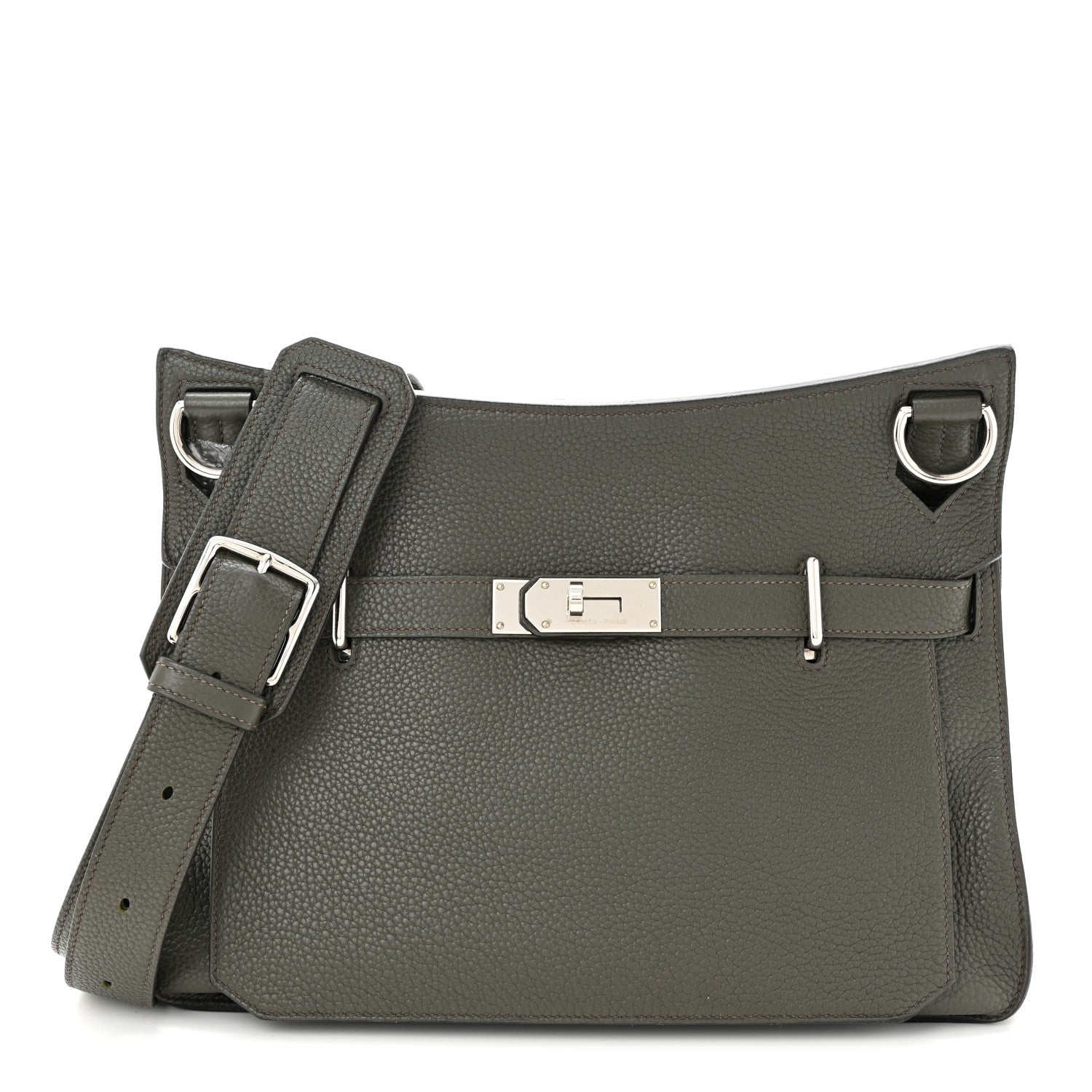 Hermes Taurillon Clemence Jypsiere 34 Etain 1 of 13