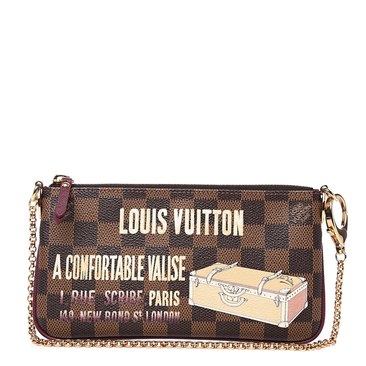 Louis Vuitton Damier Ebene Milla MM Trunk Pochette 1 of 6