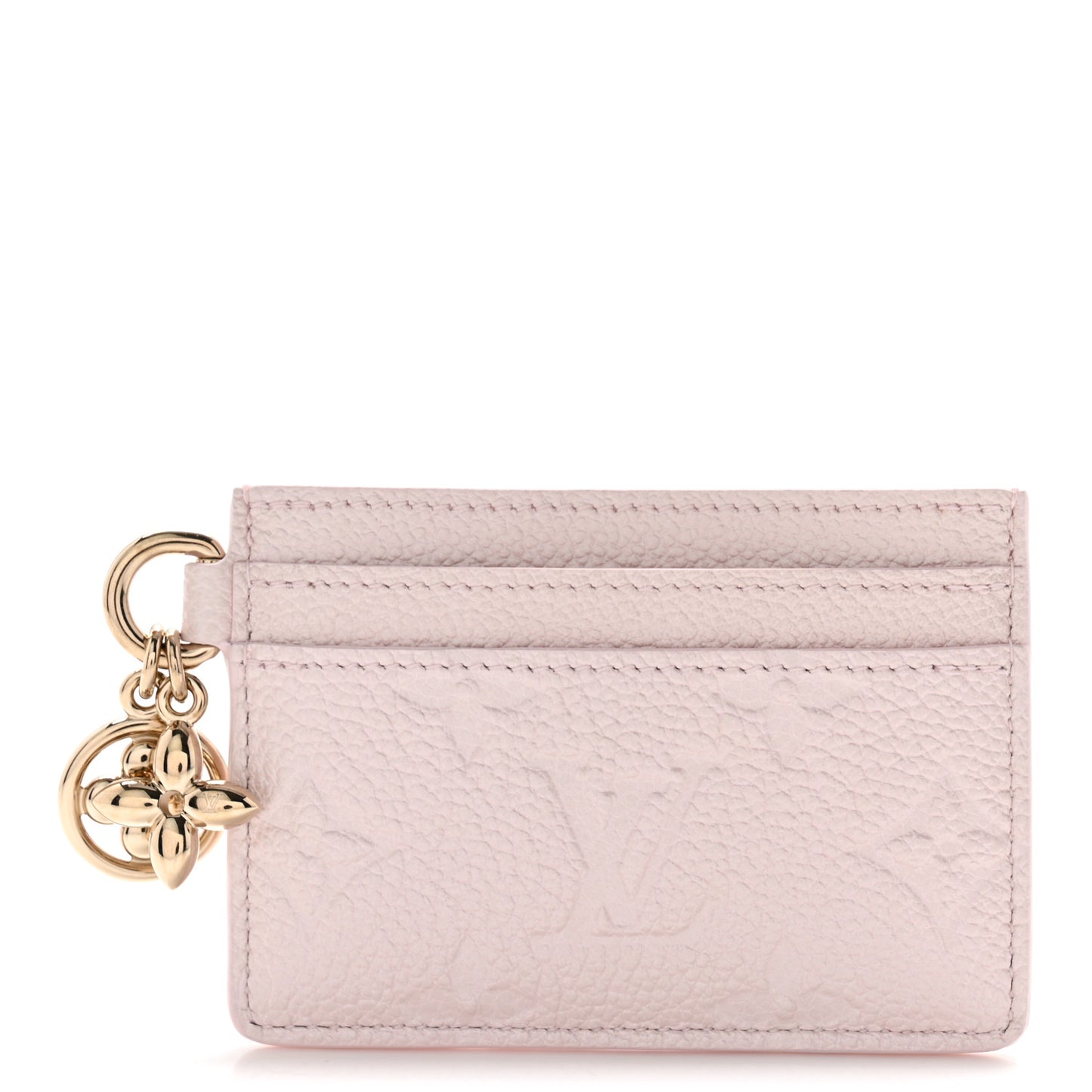 Empreinte Monogram LV Charms Card Holder Snowy Pearl