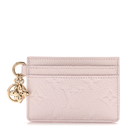 Louis Vuitton Empreinte Monogram LV Charms Card Holder Snowy Pearl 1 of 7