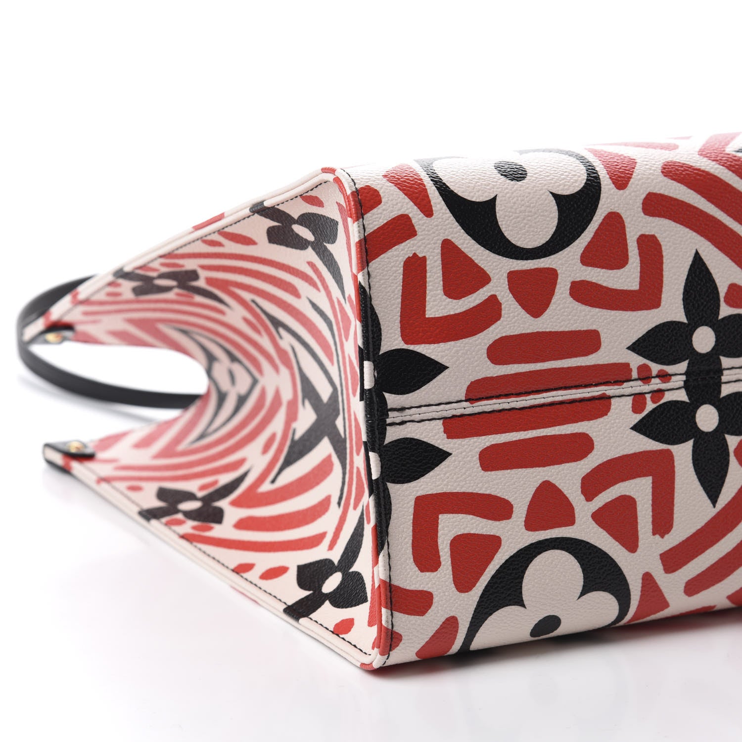 Louis Vuitton Monogram Giant Crafty Onthego GM Creme Rouge Black 6 of 10