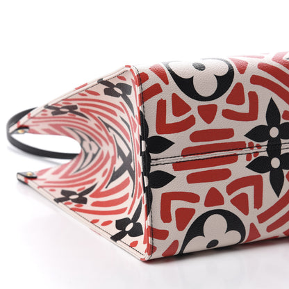 Louis Vuitton Monogram Giant Crafty Onthego GM Creme Rouge Black 6 of 10