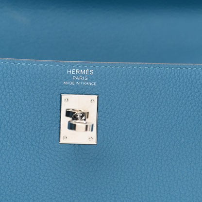 Hermes Togo Kelly Retourne 25 Azur 23 of 36