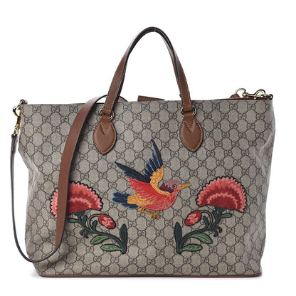 Gucci Soft GG Supreme Monogram Embroidered Crossbody Tote 1 of 8