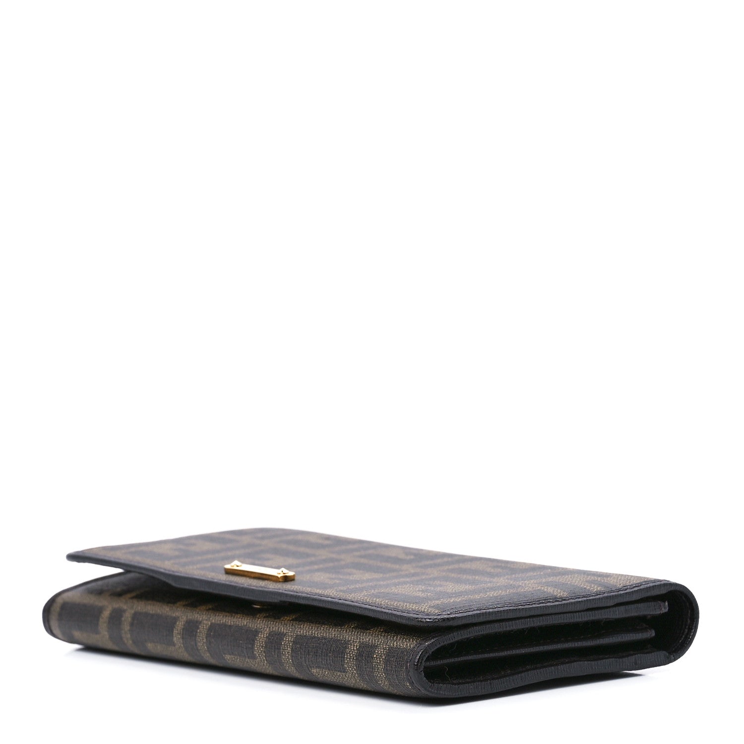 Fendi Zucca Spalmati Vitello Elite Continental Wallet Tobacco 9 of 11