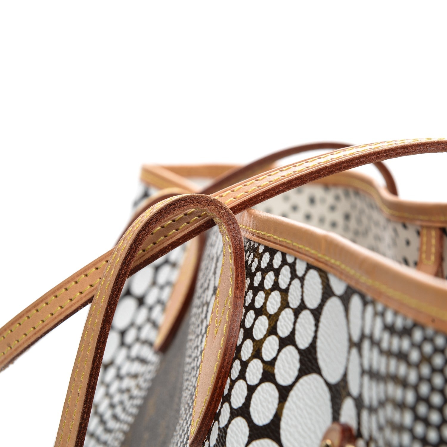Louis Vuitton Monogram Kusama Waves Neverfull MM White 8 of 8